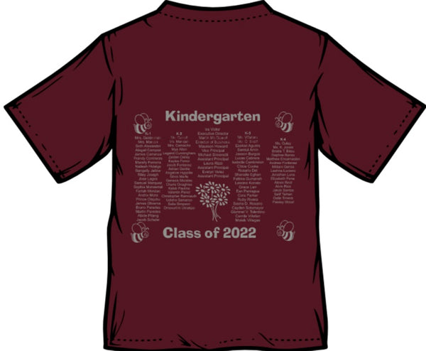 G.C.A. 2022 Kindergarten T-Shirts (For Parents/Families)